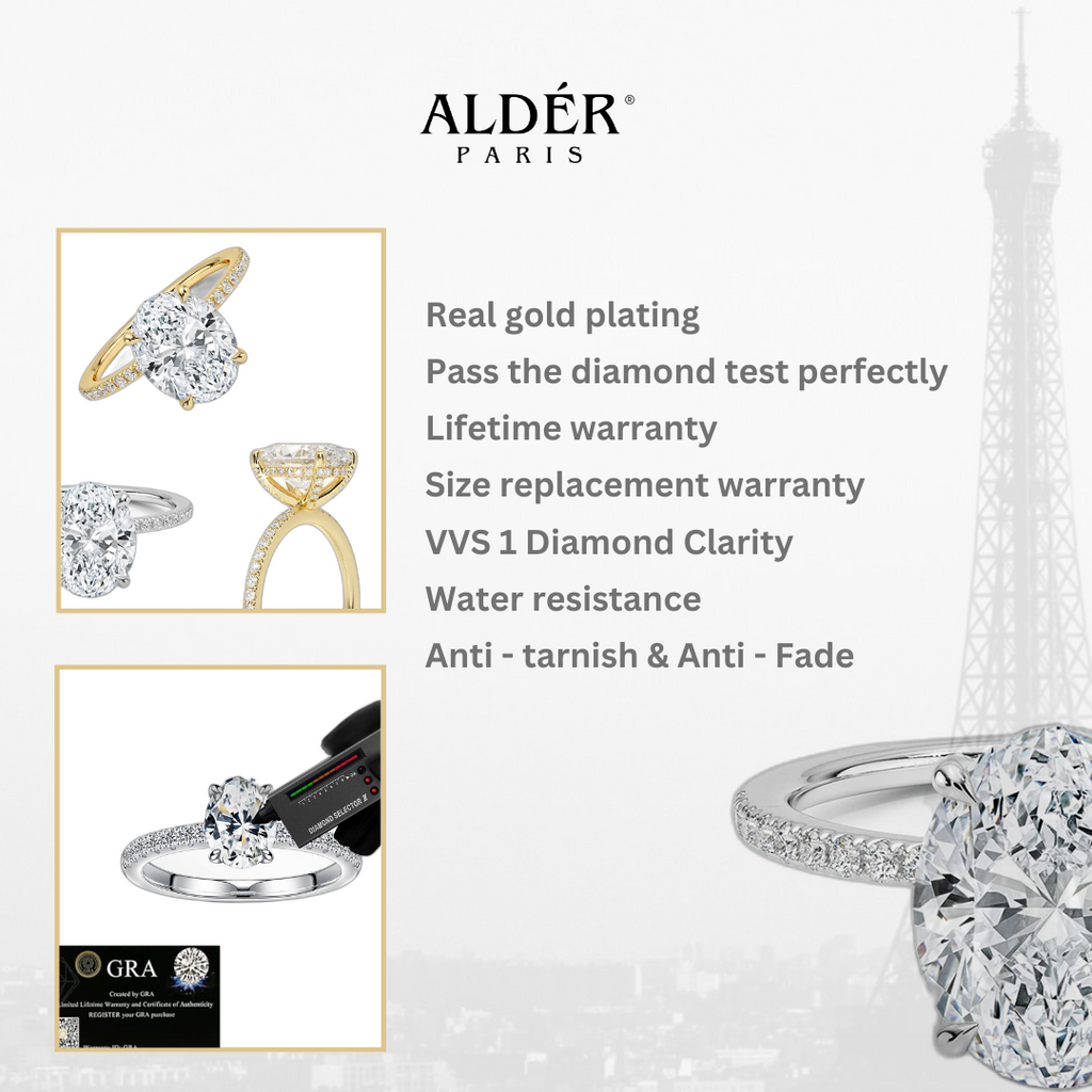 Starry Brilliance of Love — Moissanite Ring
