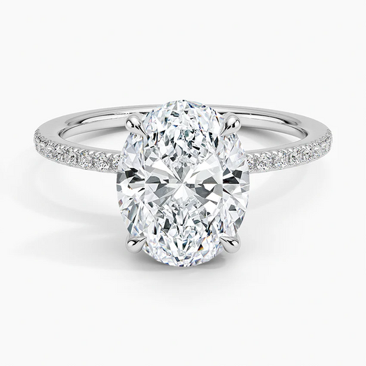 Jasmine Pearls Diamond Ring - Sparkling Diamond Elegance