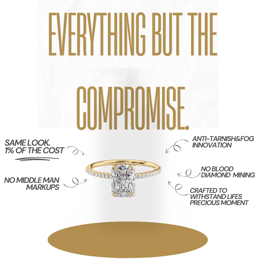 Starry Brilliance of Love — Moissanite Ring