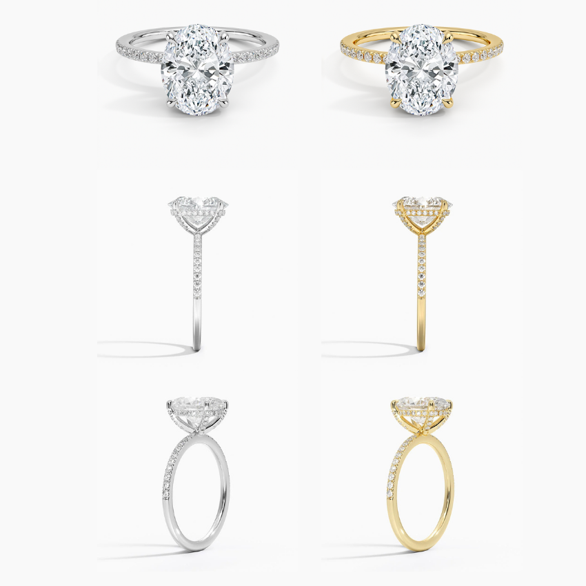 Jasmine Pearls Diamond Ring - Sparkling Diamond Elegance