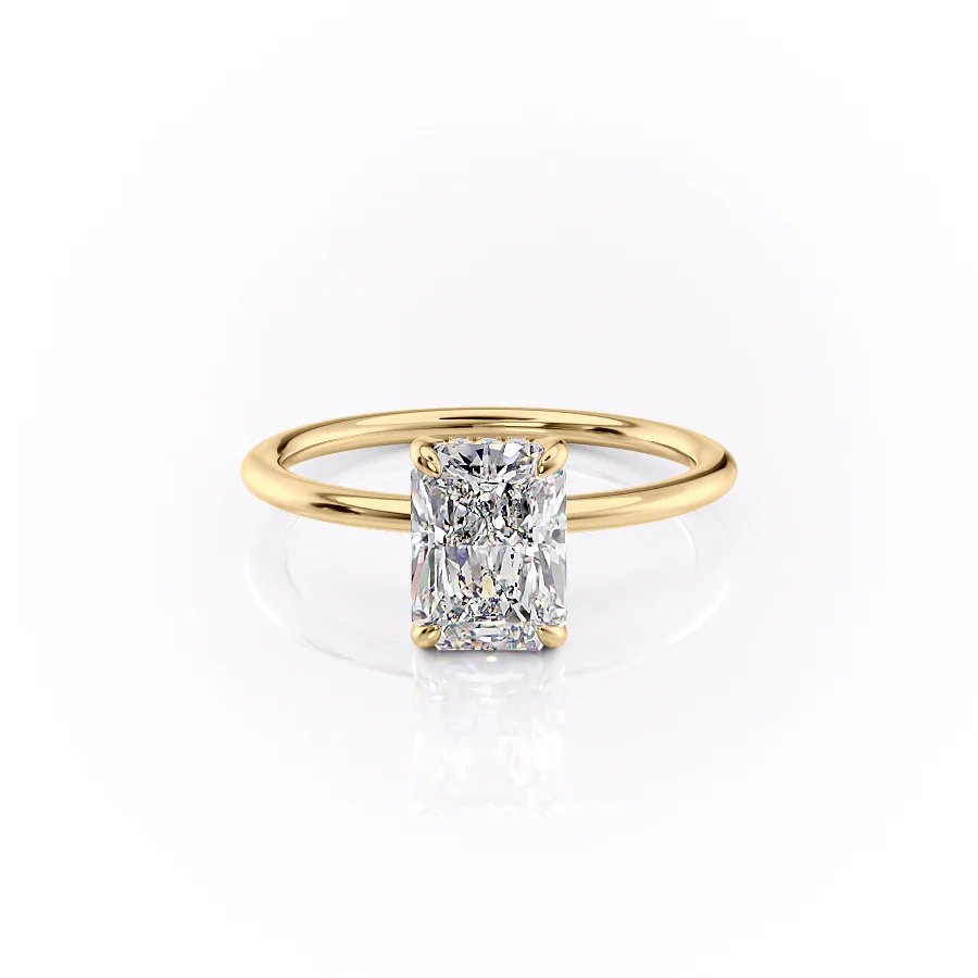 Radiant-Cut Minimalist Plain Band