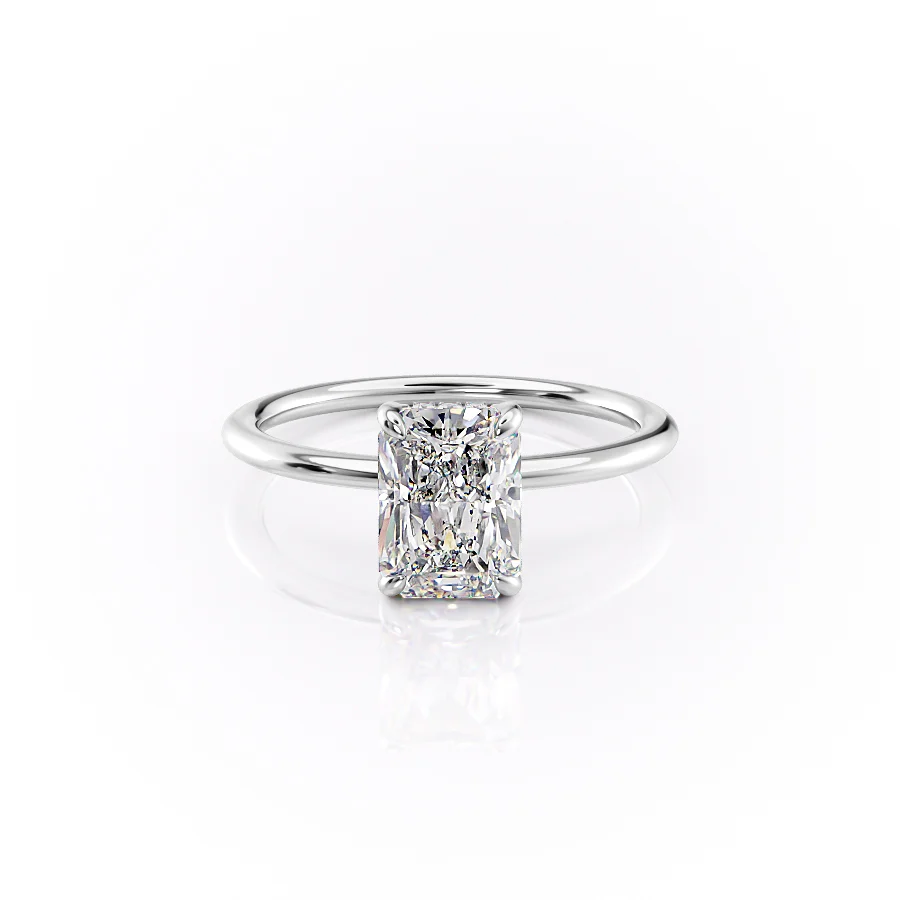 Radiant-Cut Minimalist Plain Band