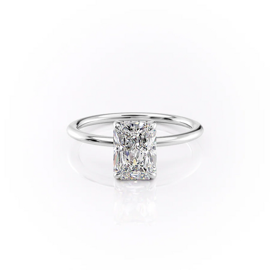 Radiant-Cut Minimalist Plain Band