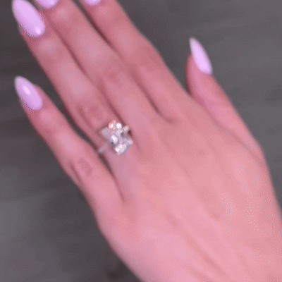 Starry Brilliance of Love — Moissanite Ring